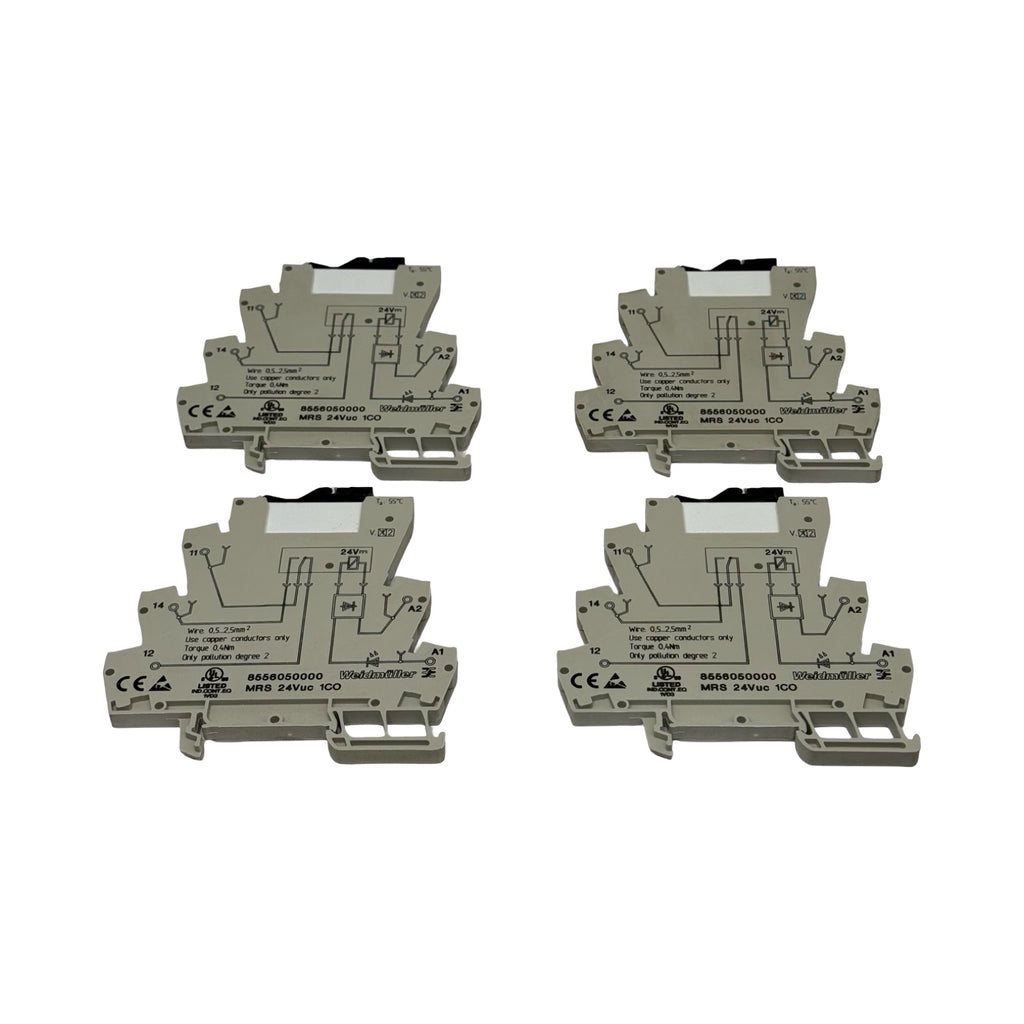 4x Weidmüller 8556050000 MRS24VUC1CO Relaisklemme Interface Relaismodul