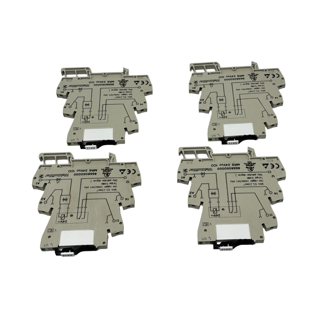 4x Weidmüller 8556050000 MRS24VUC1CO Relaisklemme Interface Relaismodul