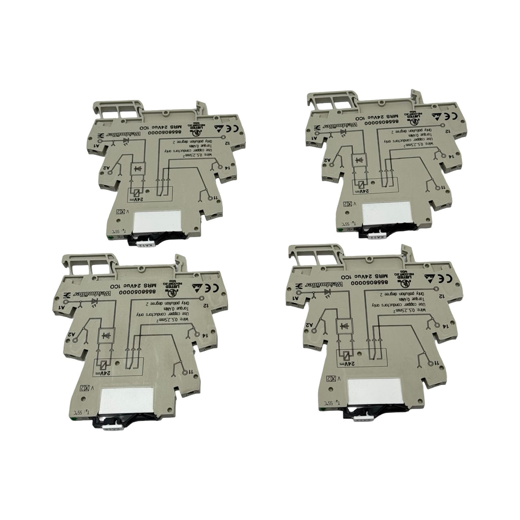 4x Weidmüller 8556050000 MRS24VUC1CO Relaisklemme Interface Relaismodul