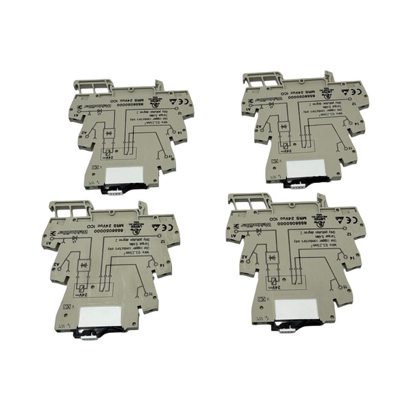 4x Weidmüller 8556050000 MRS24VUC1CO Relaisklemme Interface Relaismodul