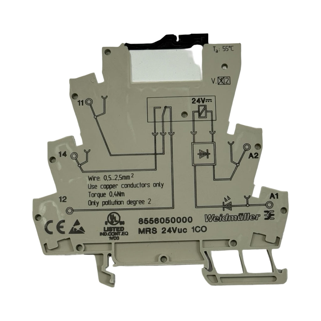 4x Weidmüller 8556050000 MRS24VUC1CO Relaisklemme Interface Relaismodul