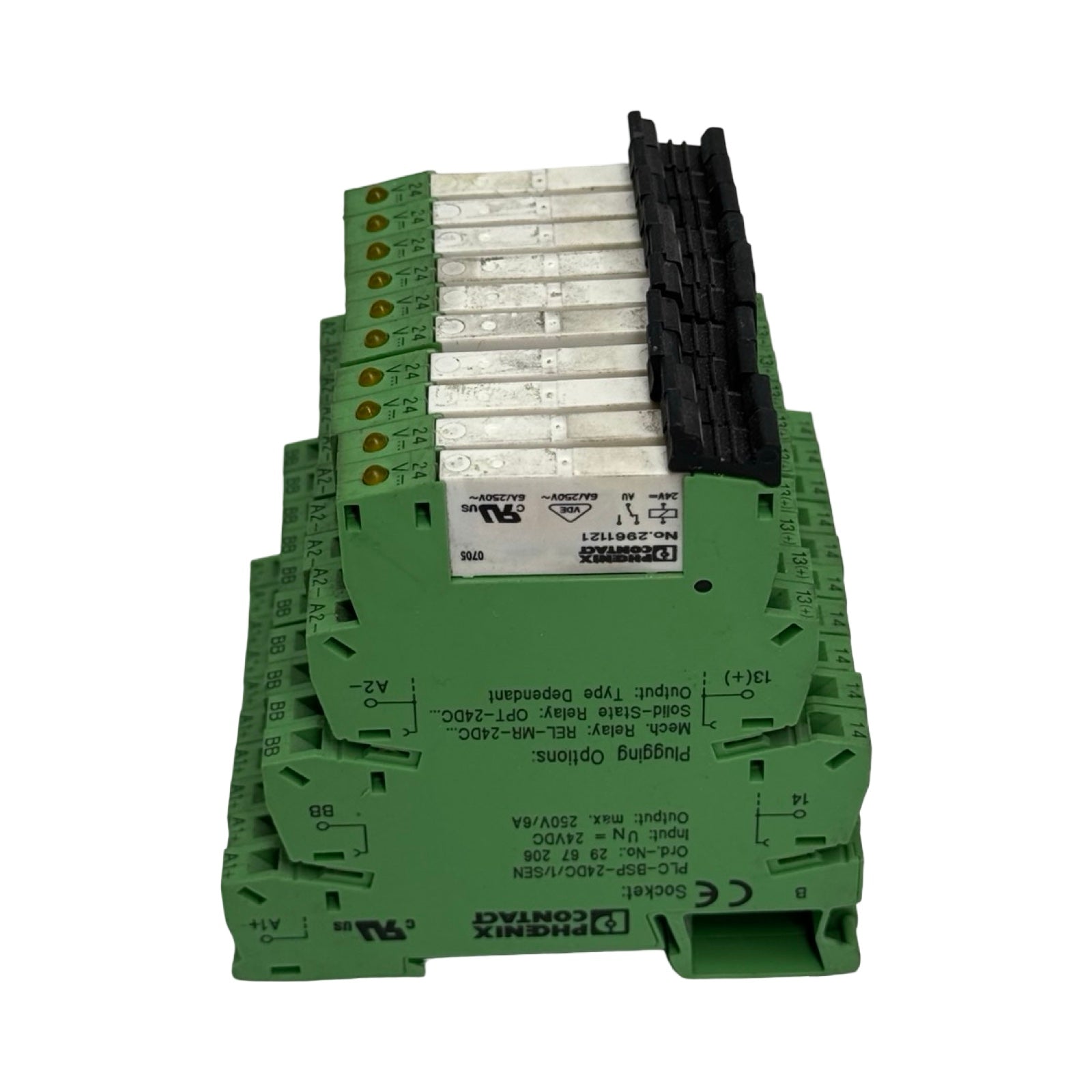 10x Phoenix Contact PLC-BSP-24DC/1/SEN 2967206 Relaissockel 24V DC SPS 2961121