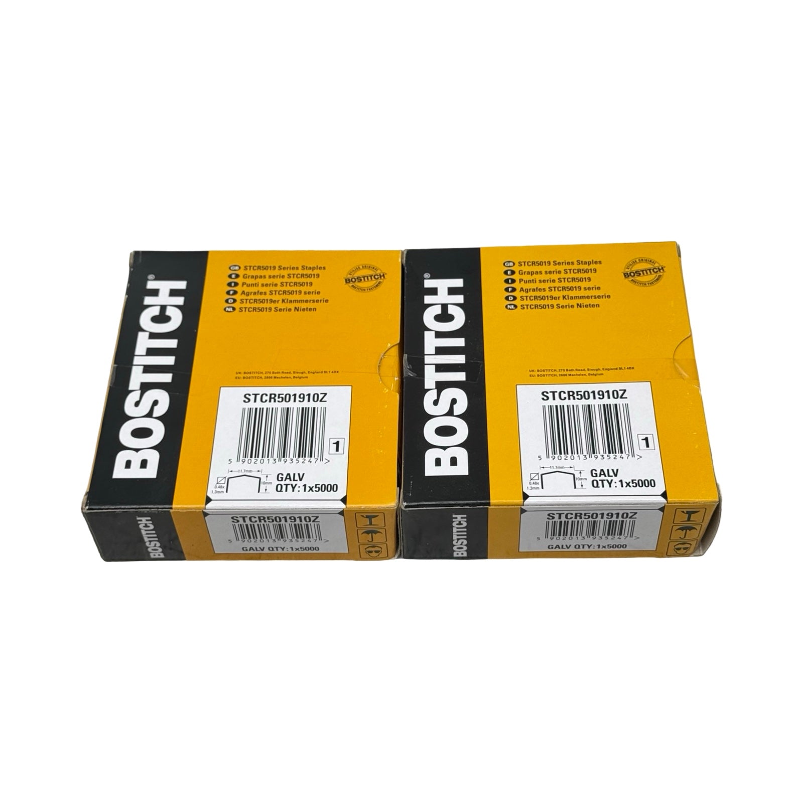 2x Bostitch STCR501910Z Heftklammern 10mm verzinkt GALV 2x5000 Stück