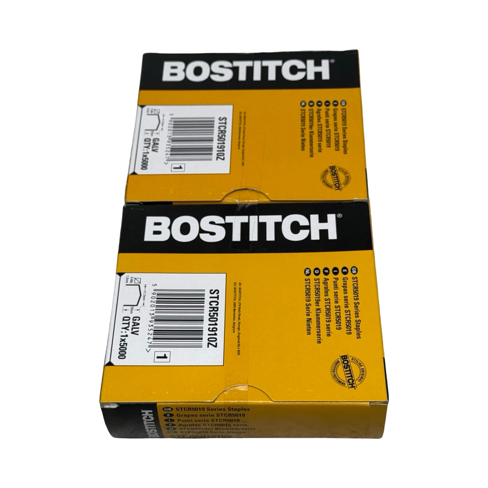 2x Bostitch STCR501910Z Heftklammern 10mm verzinkt GALV 2x5000 Stück