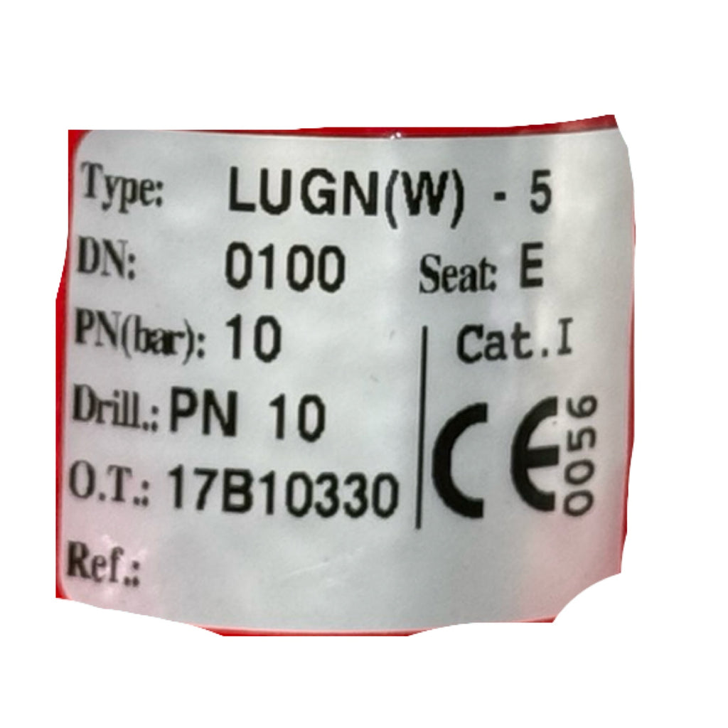 Absperrklappe DN100 PN10 LUGN(W)-5 Handhebel Industriearmatur Absperrventil
