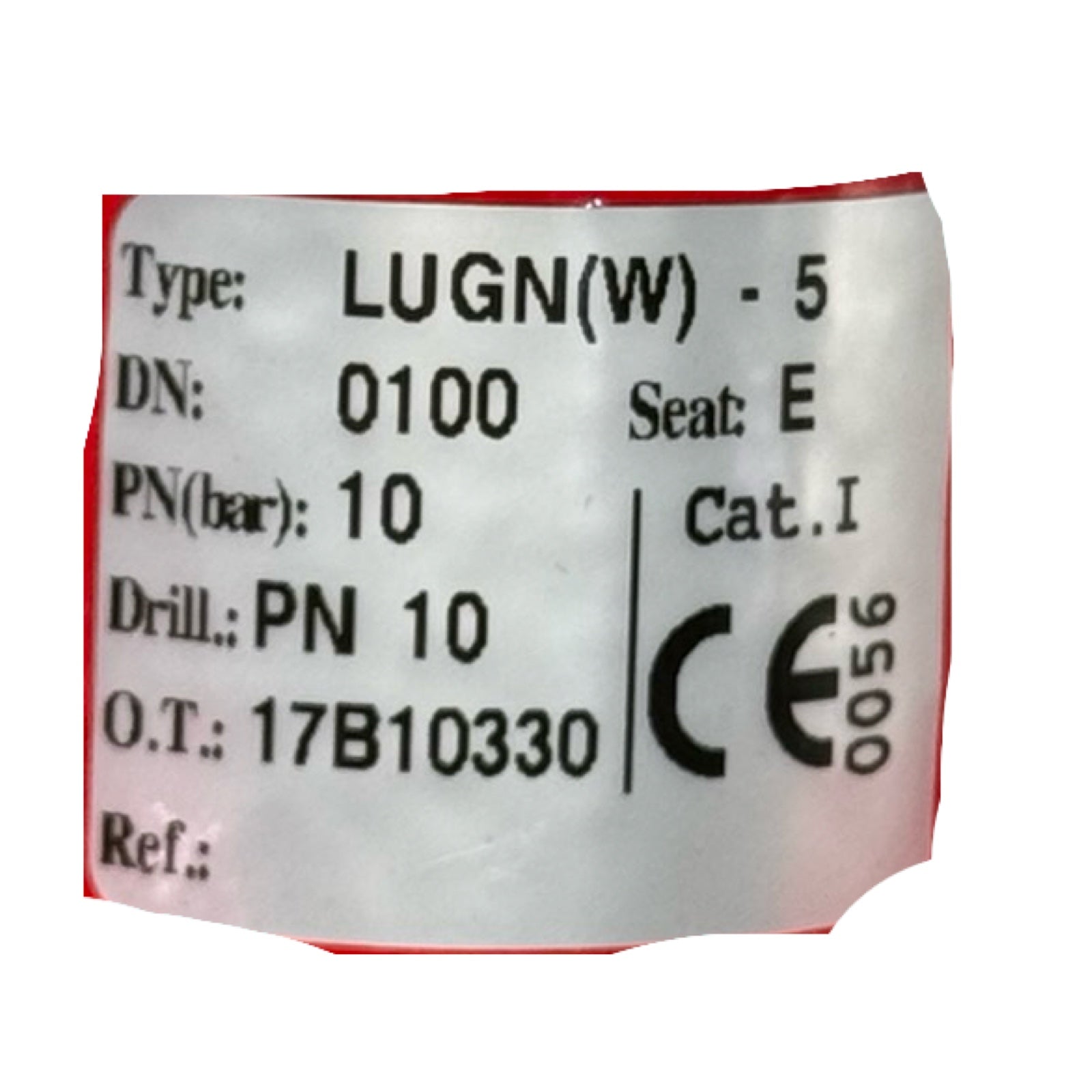 Absperrklappe DN100 PN10 LUGN(W)-5 Handhebel Industriearmatur Absperrventil