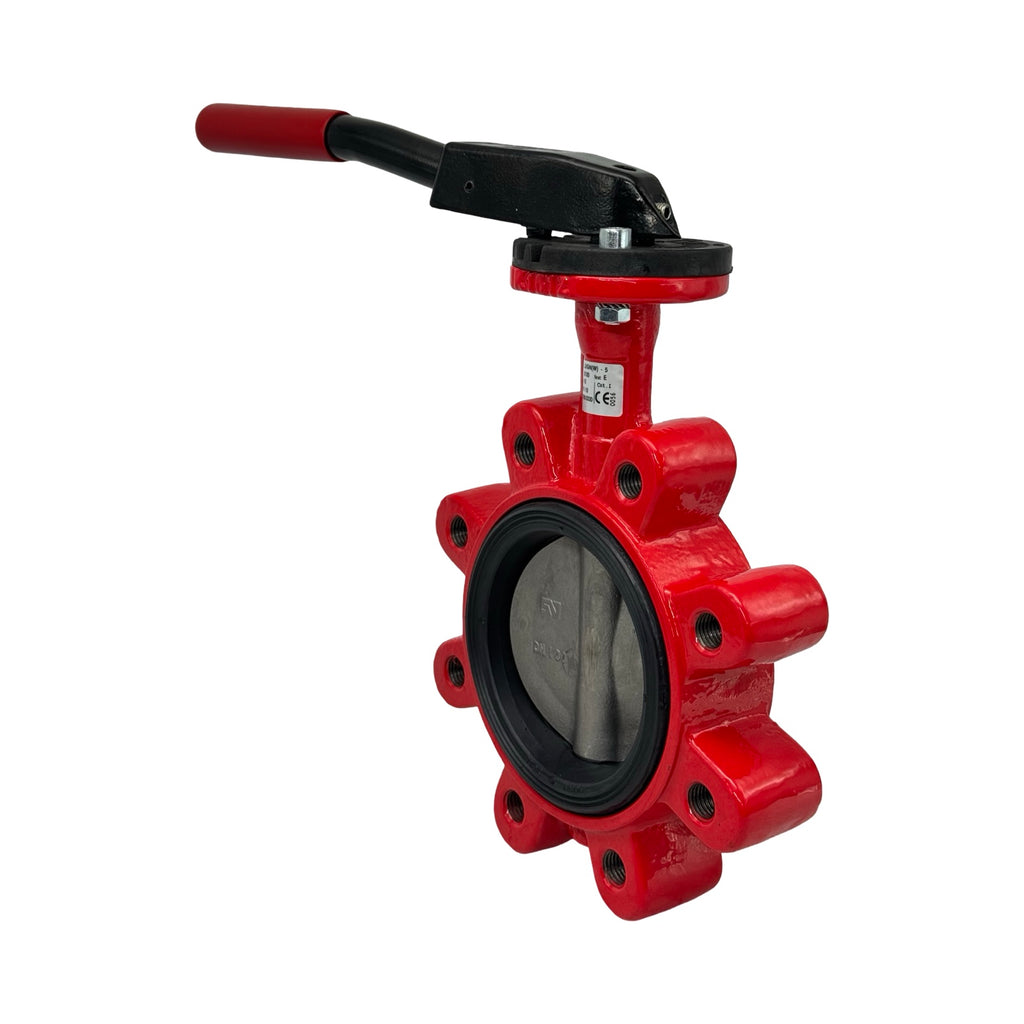 Absperrklappe DN100 PN10 LUGN(W)-5 Handhebel Industriearmatur Absperrventil