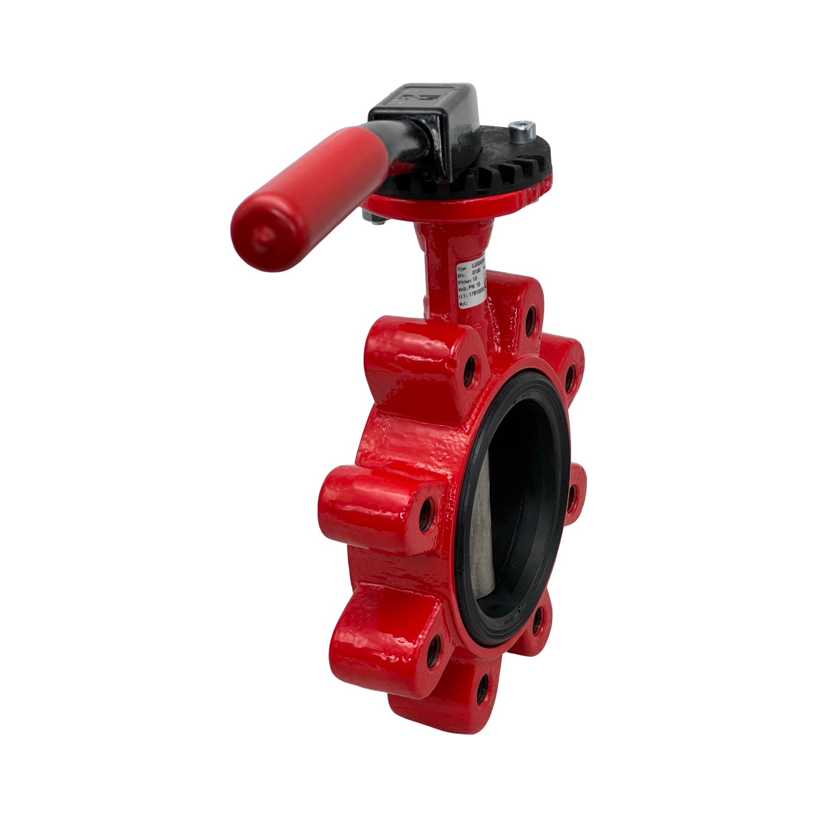 Absperrklappe DN100 PN10 LUGN(W)-5 Handhebel Industriearmatur Absperrventil