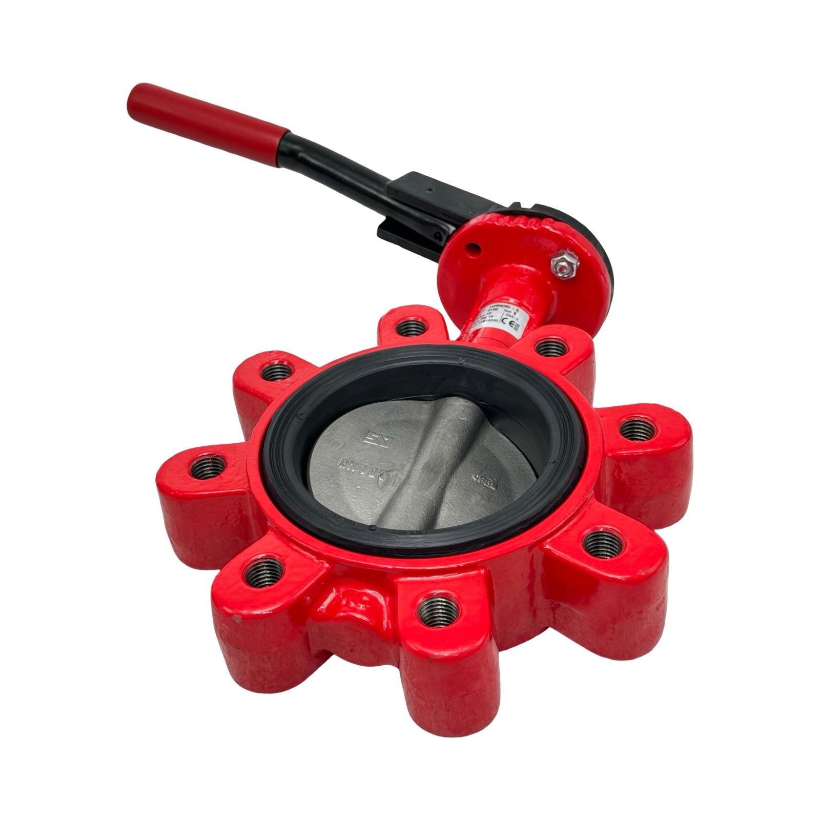 Absperrklappe DN100 PN10 LUGN(W)-5 Handhebel Industriearmatur Absperrventil