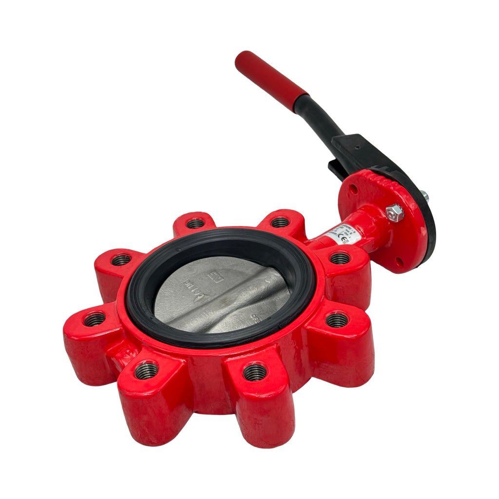 Absperrklappe DN100 PN10 LUGN(W)-5 Handhebel Industriearmatur Absperrventil