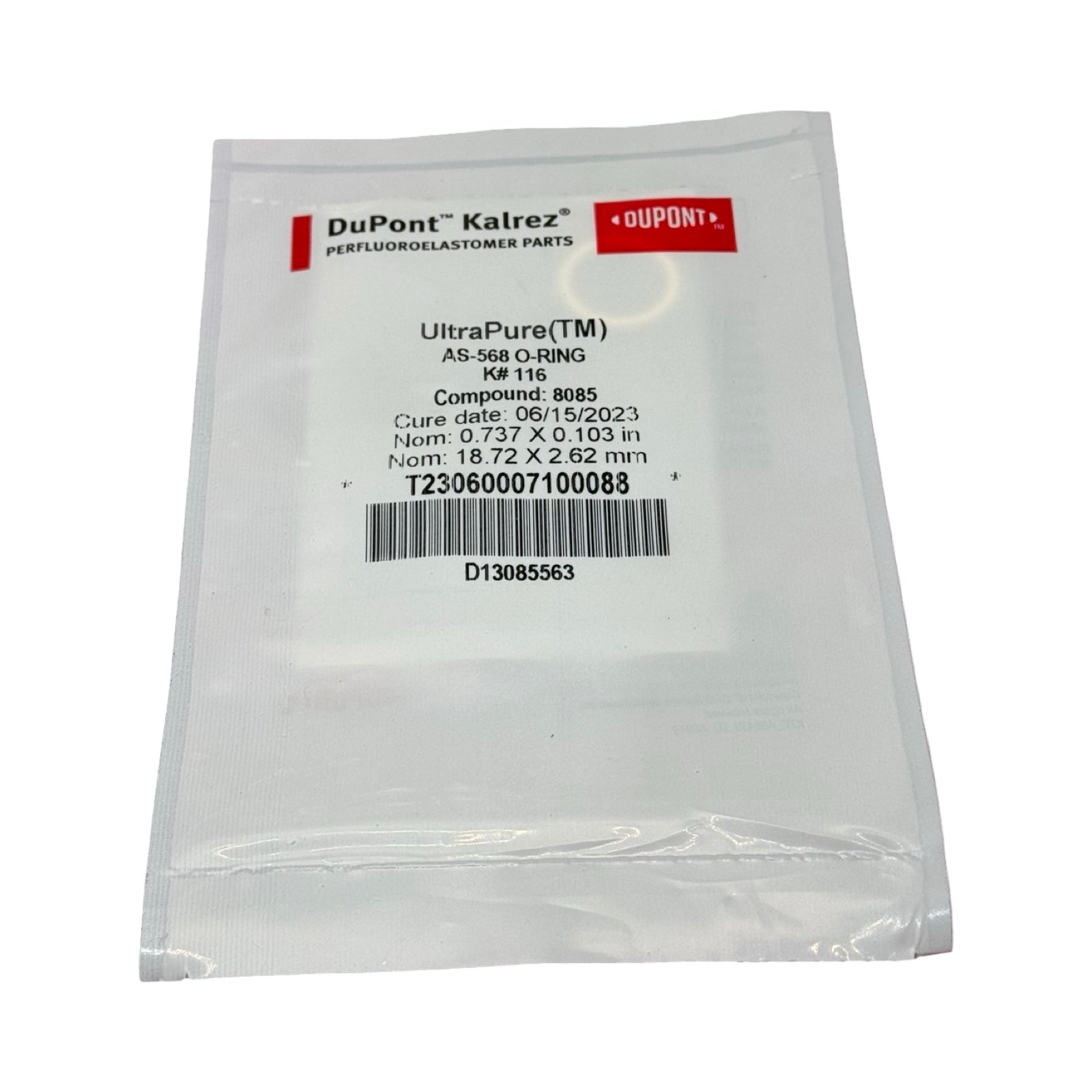 DuPont Kalrez UltraPure O-Ring K#116 Compound 8085 FFKM 18,72x2,62 mm