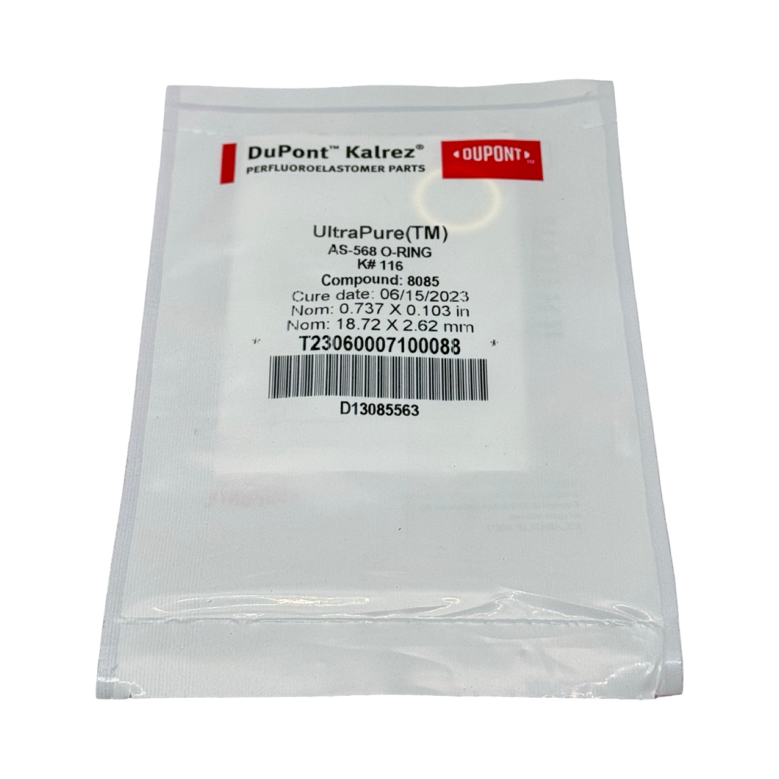 DuPont Kalrez UltraPure O-Ring K#116 Compound 8085 FFKM 18,72x2,62 mm