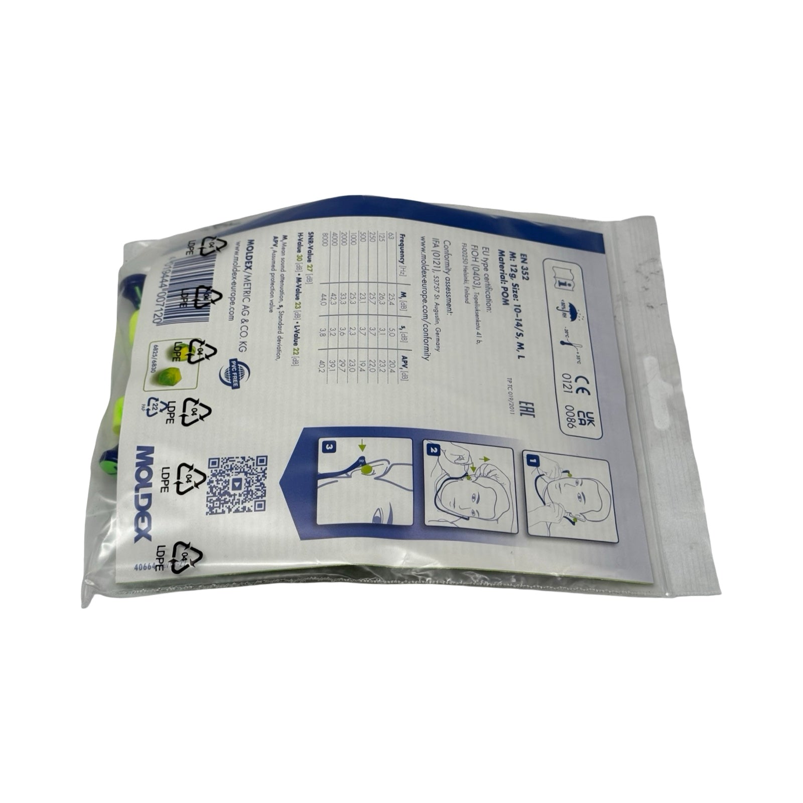 8x Moldex WaveBand 2K 6800 Gehörschutzbügel Ohrstöpsel SNR 27dB