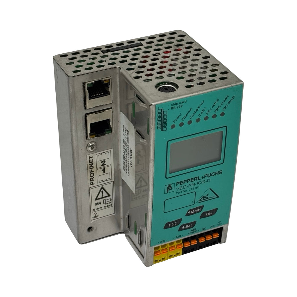 Pepperl+Fuchs VBG-PN-K20-D AS-i 3.0 PROFINET Gateway Edelstahl 216181