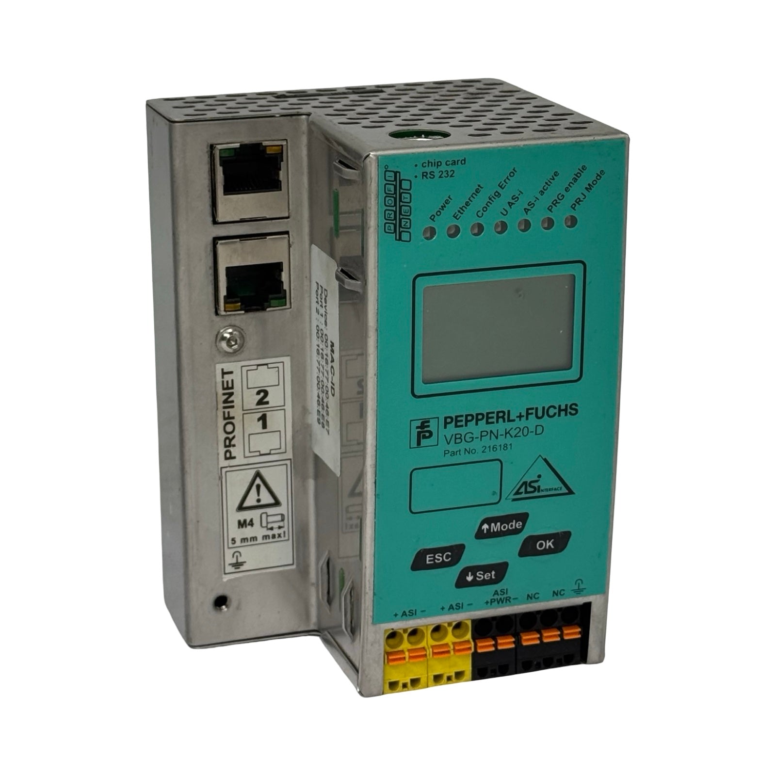 Pepperl+Fuchs VBG-PN-K20-D AS-i 3.0 PROFINET Gateway Edelstahl 216181