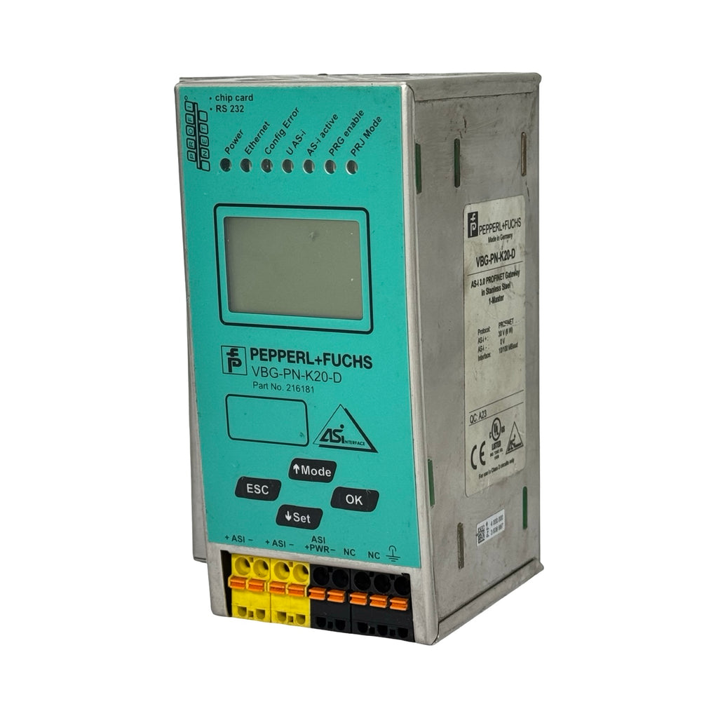 Pepperl+Fuchs VBG-PN-K20-D AS-i 3.0 PROFINET Gateway Edelstahl 216181