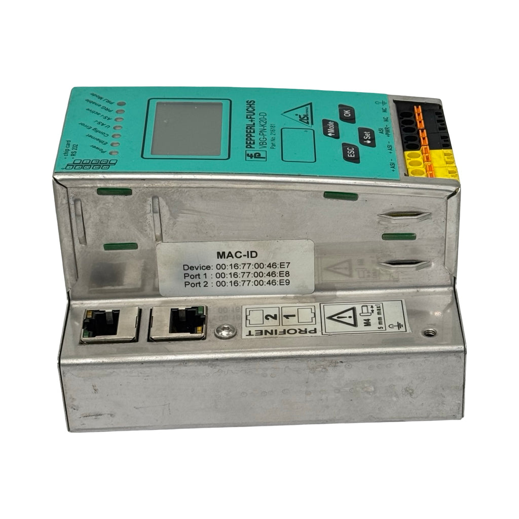Pepperl+Fuchs VBG-PN-K20-D AS-i 3.0 PROFINET Gateway Edelstahl 216181