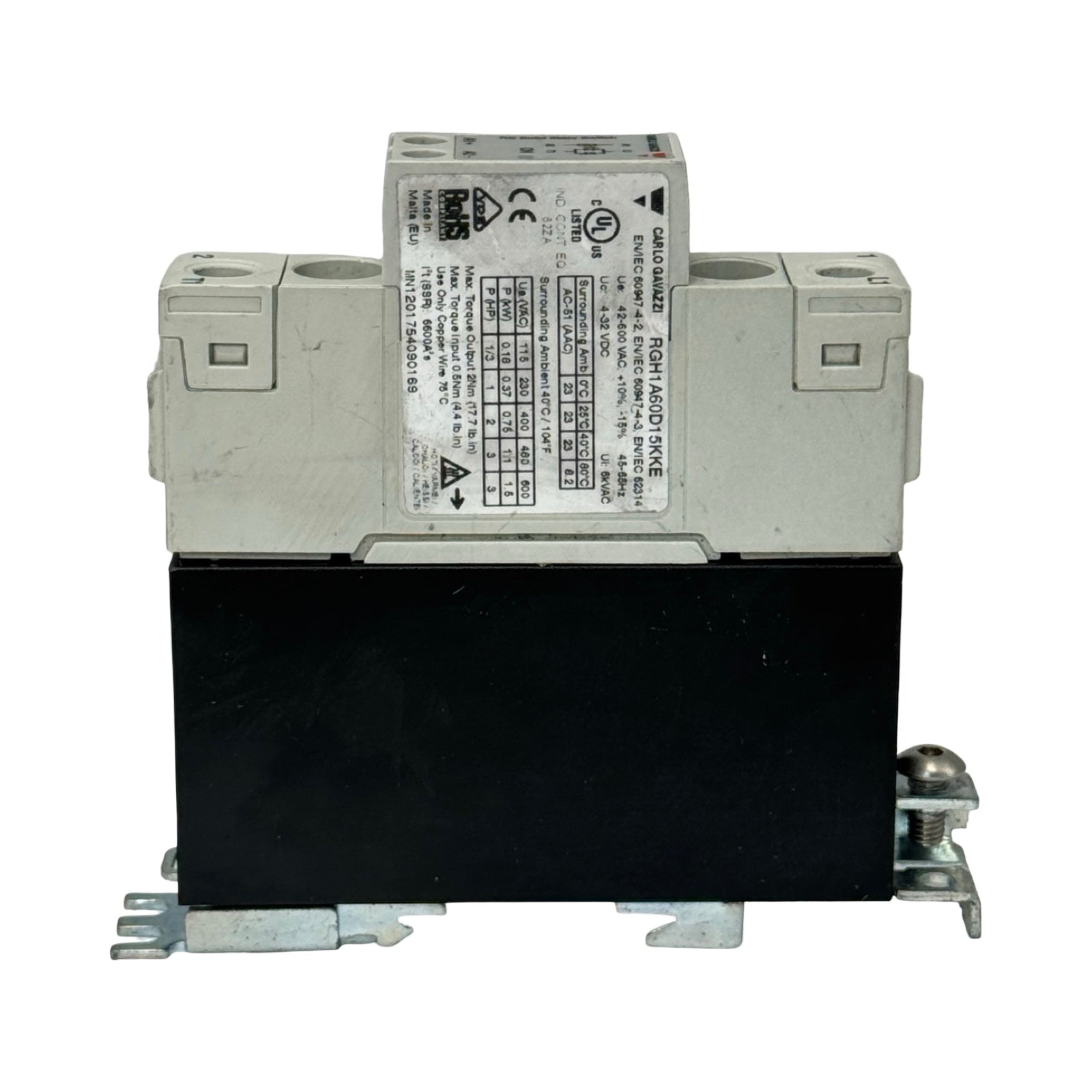 Carlo Gavazzi RGH1A60D15KKE Halbleiterrelais Solid State Relay SSR 600VAC