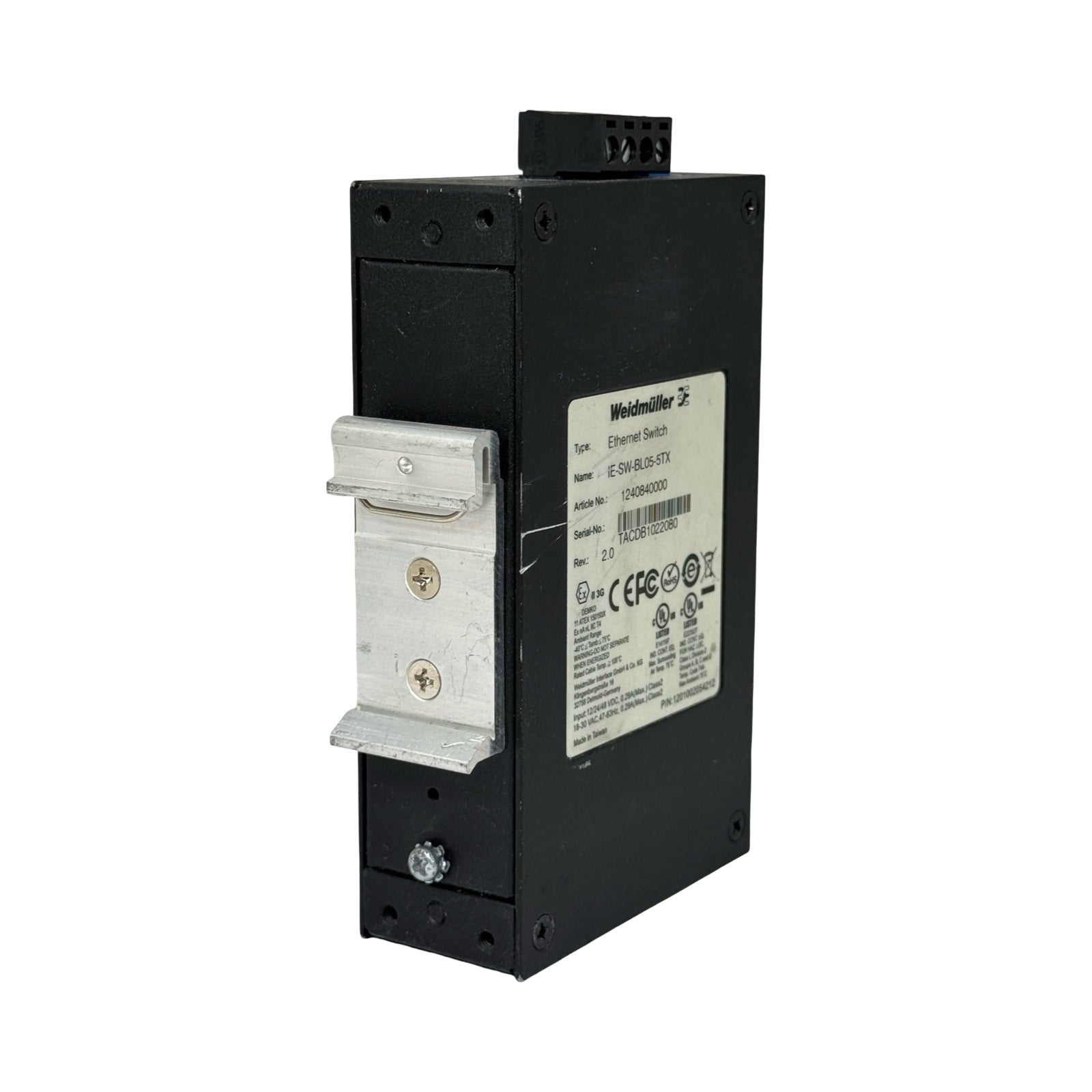 Weidmüller IE-SW-BL05-5TX Ethernet Switch 5-Port Industrial Switch 1240840000