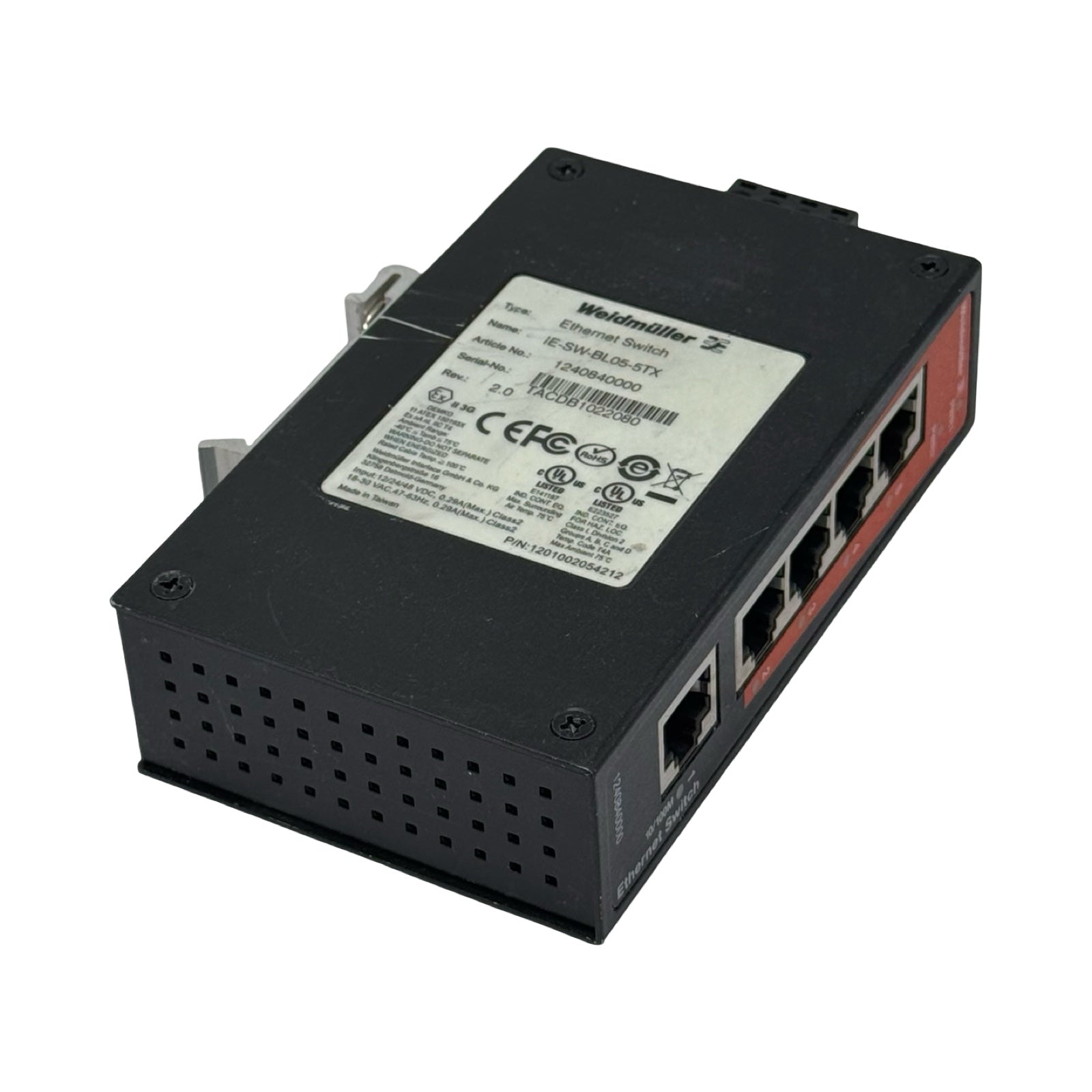 Weidmüller IE-SW-BL05-5TX Ethernet Switch 5-Port Industrial Switch 1240840000