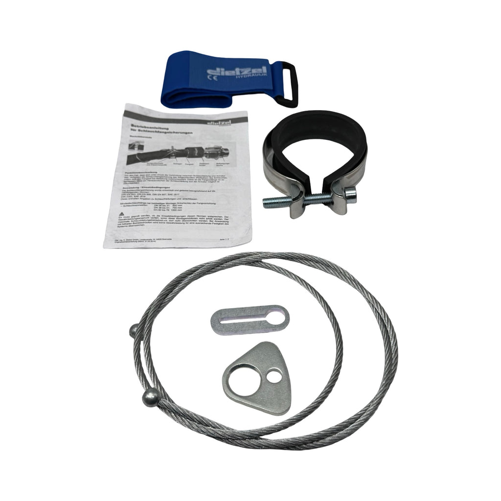 Dietzel Hydraulik Schlauchfangsicherung SF-6773-125-SL1200 Schlauchsicherung Set