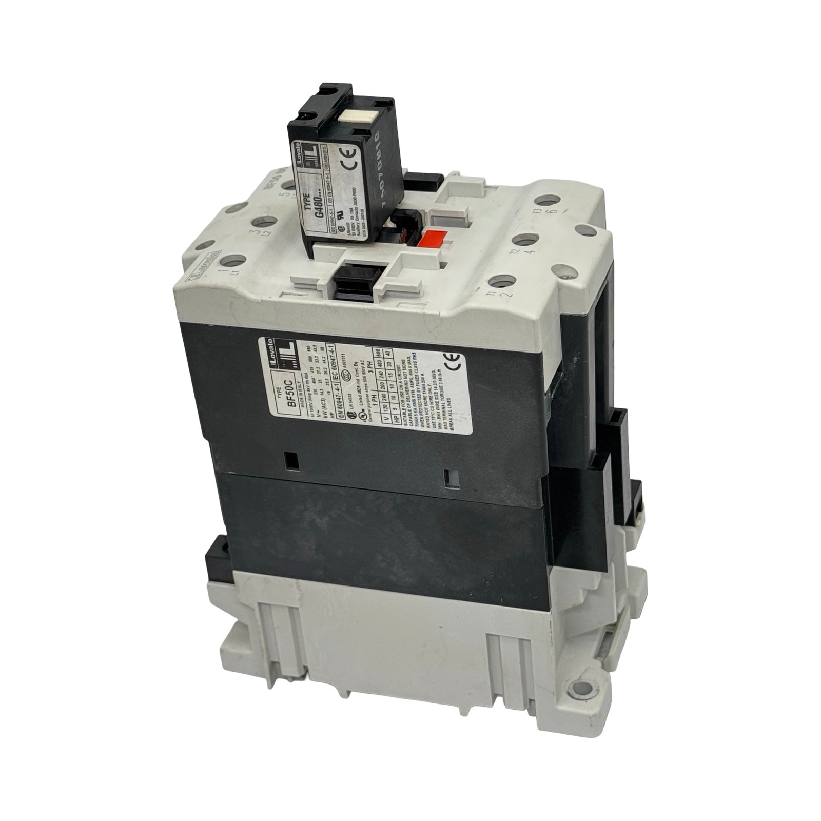 Lovato BF50C Leistungsschütz 90A 3-polig Schütz Contactor mit Hilfskontakt G480