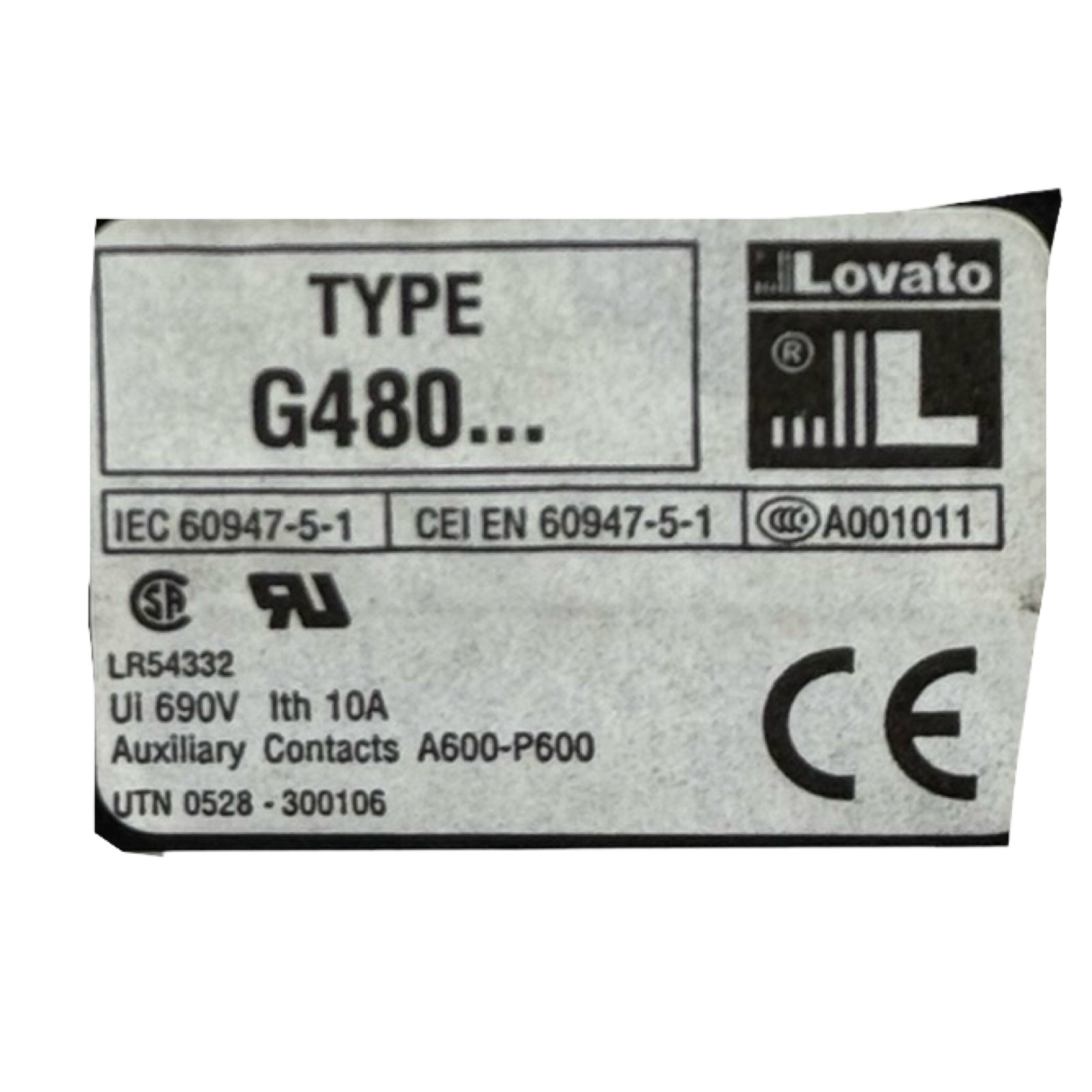 Lovato BF50C Leistungsschütz 90A 3-polig Schütz Contactor mit Hilfskontakt G480