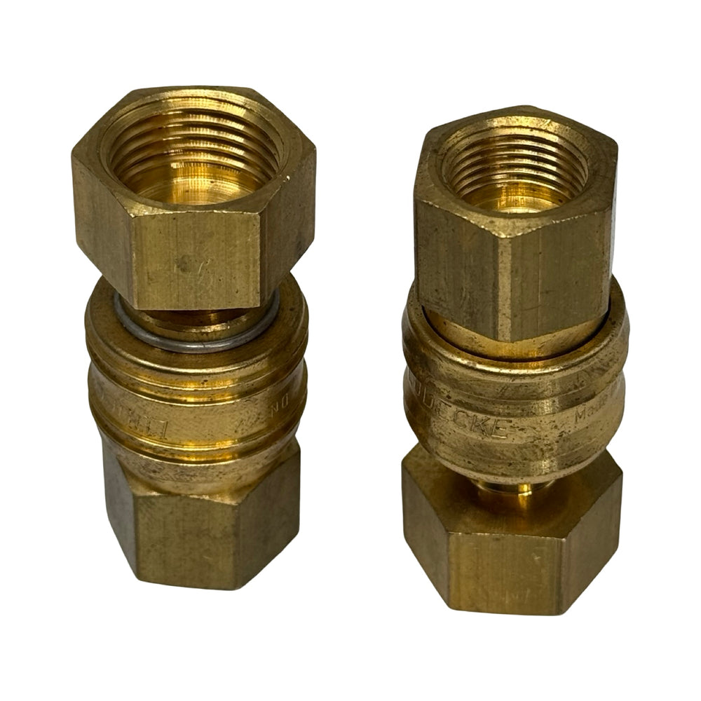 2x Lüdecke Schnellkupplung NW 7,2 G1/4 G3/8 IG Messing Druckluft Kupplung