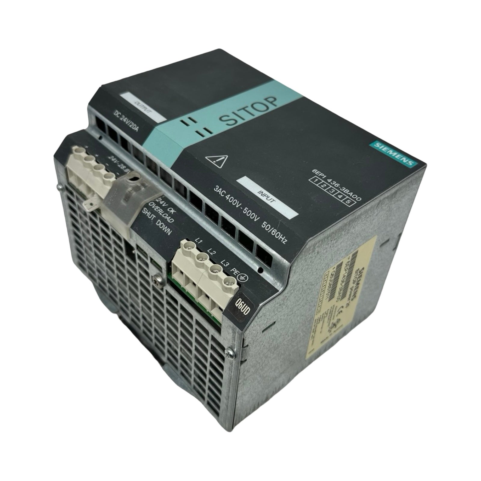 Siemens SITOP Power 20 6EP1436-3BA00 Netzteil 24V 20A 480W 3AC