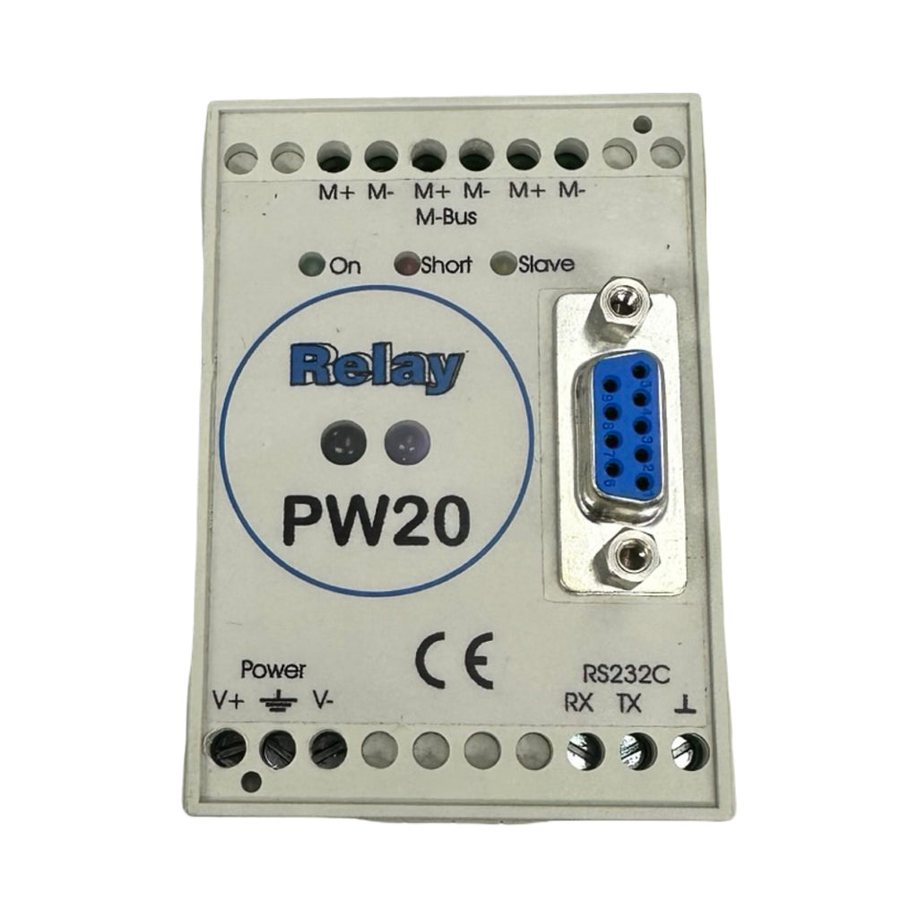 Relay GmbH PW20 Relaismodul RS232C M-Bus Steuergerät Interface Modul