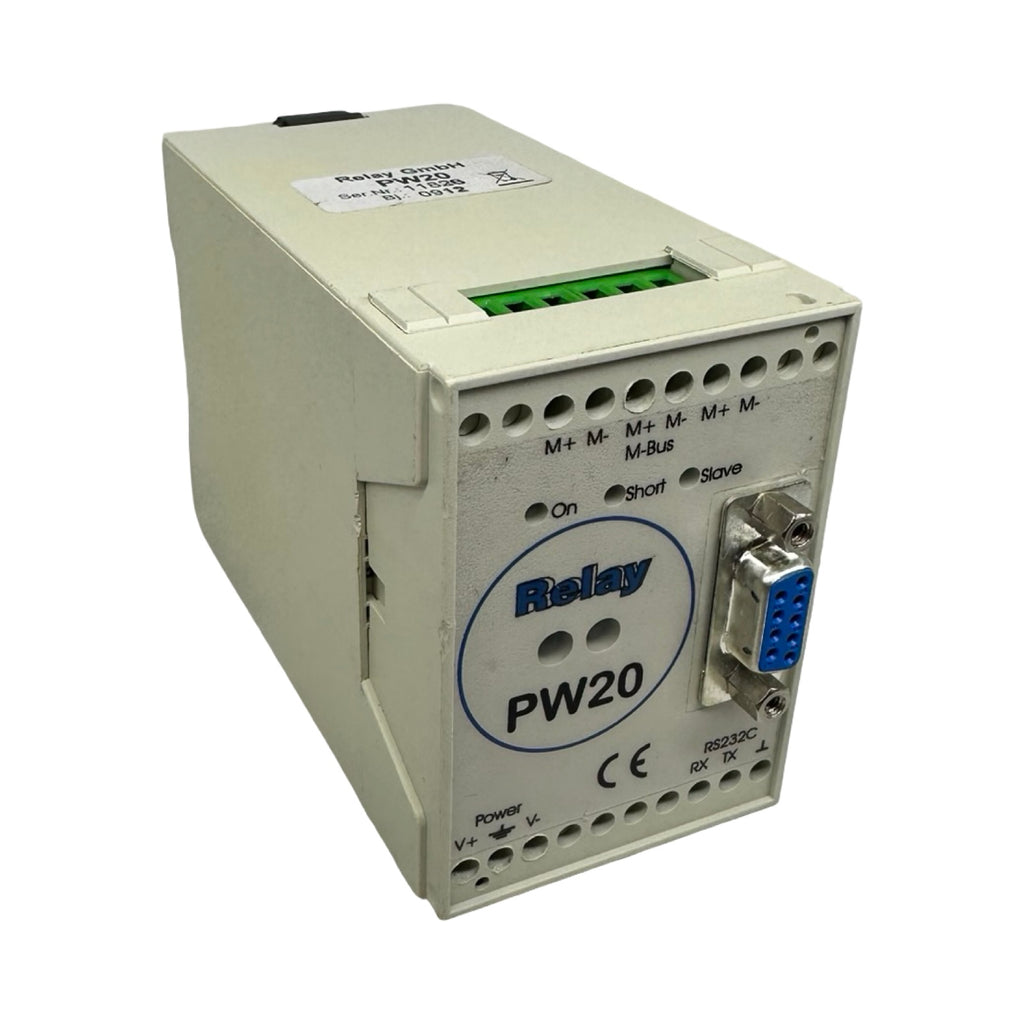 Relay GmbH PW20 Relaismodul RS232C M-Bus Steuergerät Interface Modul