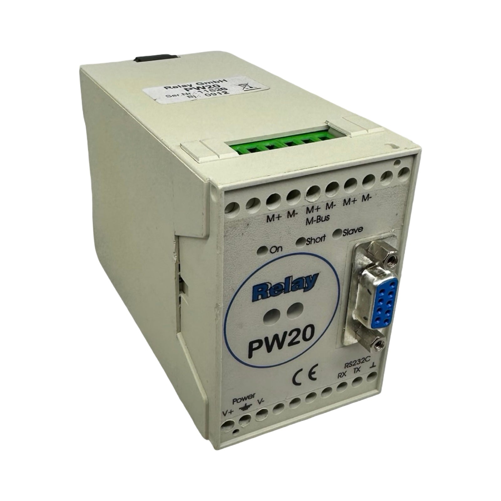Relay GmbH PW20 Relaismodul RS232C M-Bus Steuergerät Interface Modul