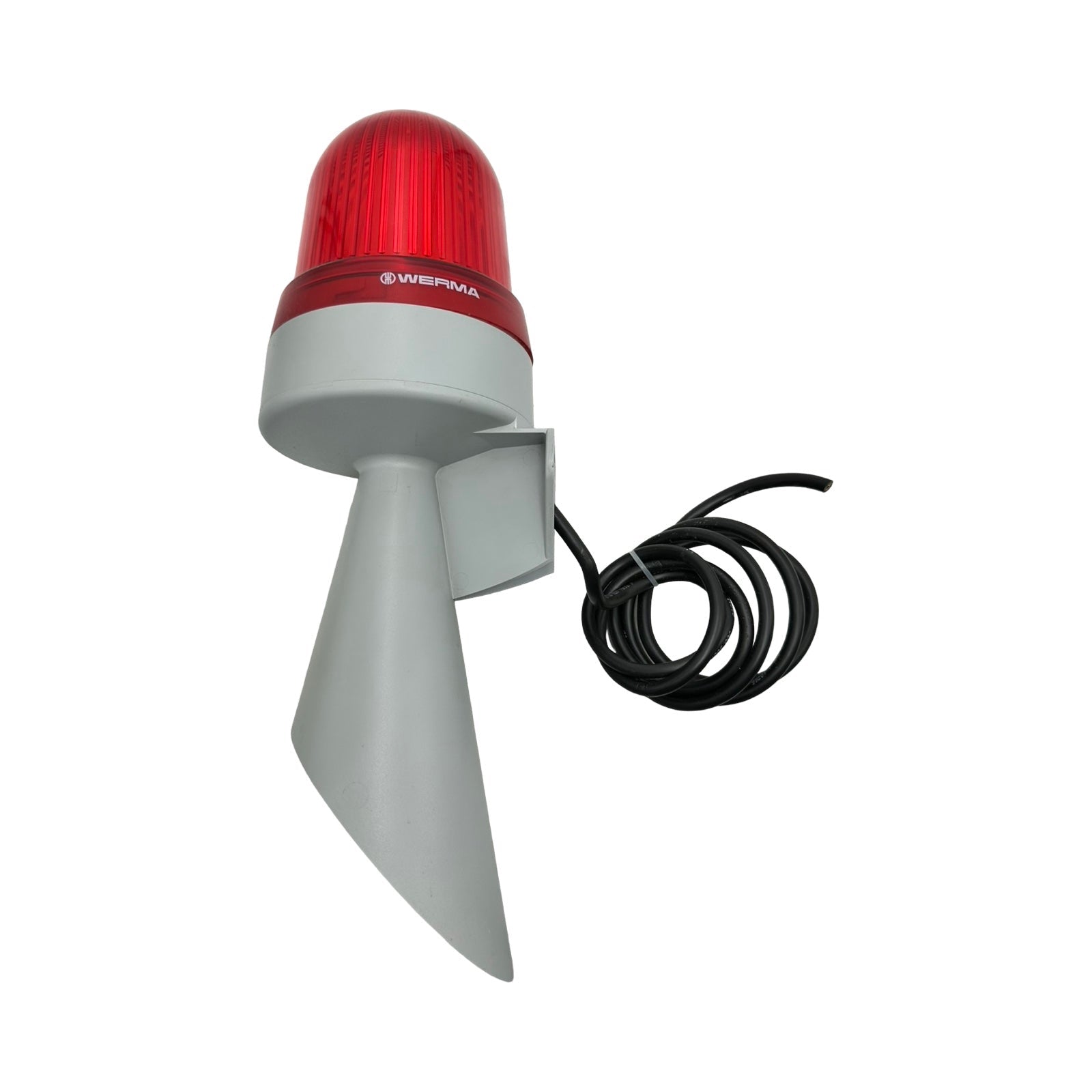 WERMA Signalsäule Sirene Rot Warnleuchte Alarmleuchte LED-Hupe WM Dauerton 24V