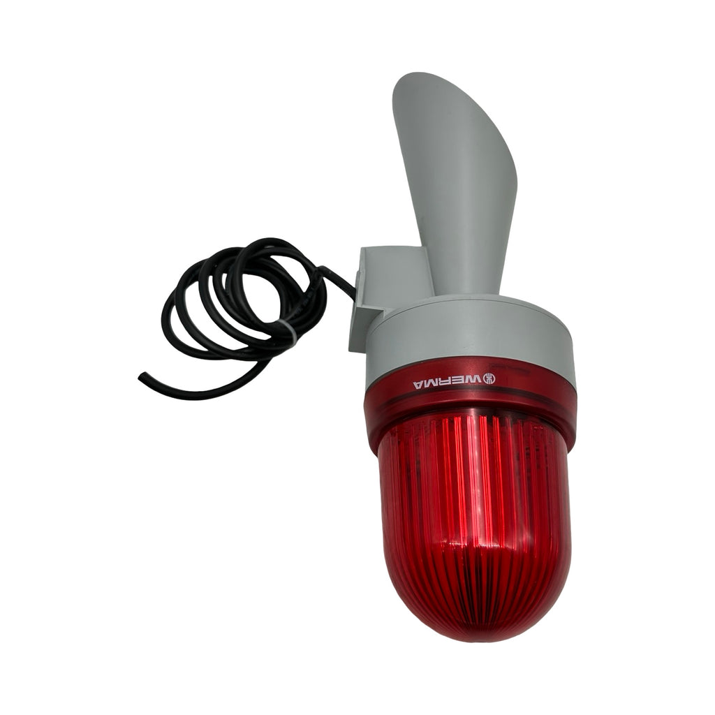 WERMA Signalsäule Sirene Rot Warnleuchte Alarmleuchte LED-Hupe WM Dauerton 24V
