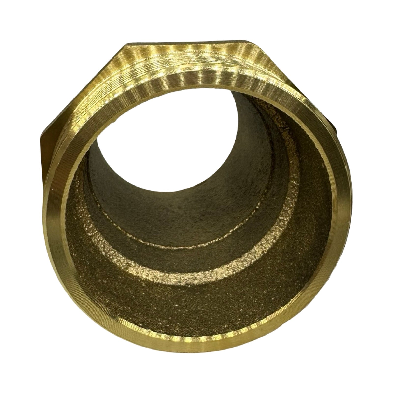 Gewinde Fitting aus Messing Schlauchtülle Schlauchstutzen mit 2 1/2 Zoll AG 63mm