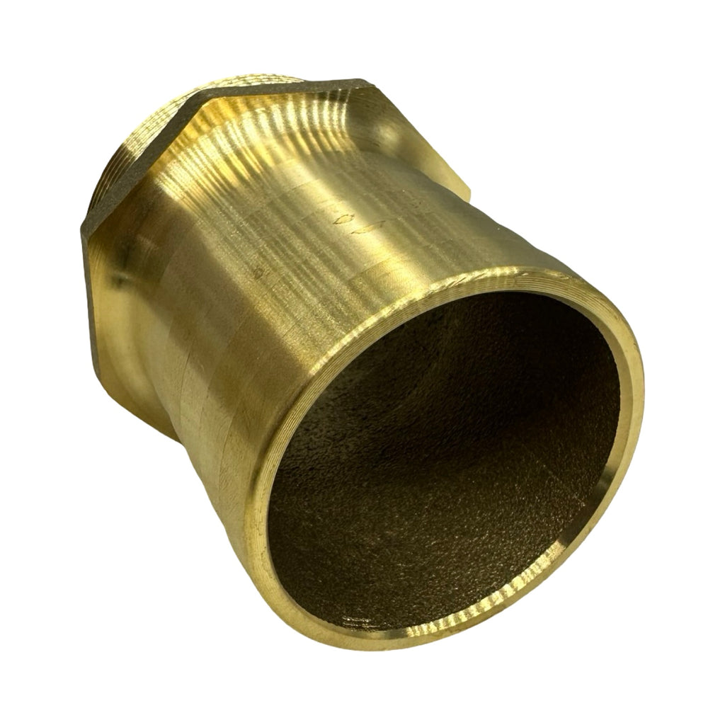 Gewinde Fitting aus Messing Schlauchtülle Schlauchstutzen mit 2 1/2 Zoll AG 63mm