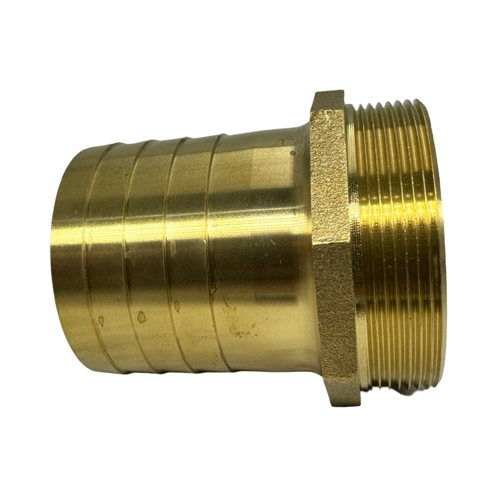 Gewinde Fitting aus Messing Schlauchtülle Schlauchstutzen mit 2 1/2 Zoll AG 63mm