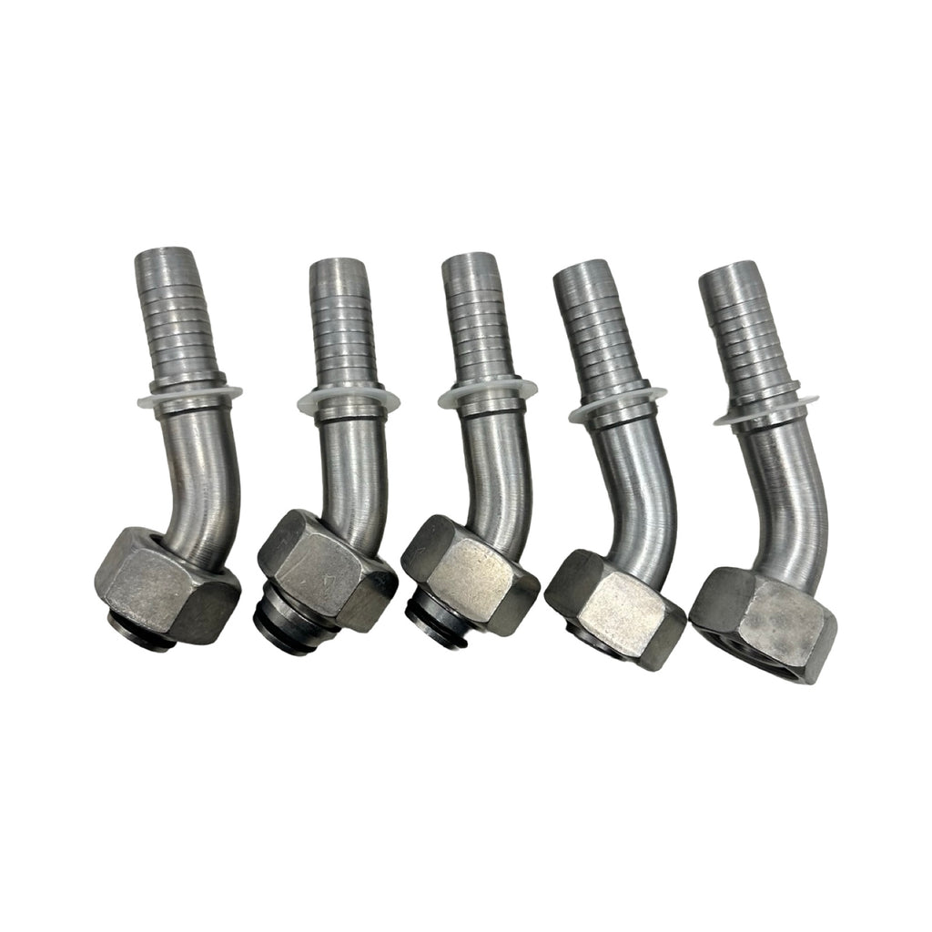 5x Dietzel DKO 45° Schlauchstutzen DN16 M26x1,5 OR J19 Hydraulik Schlauchnippel