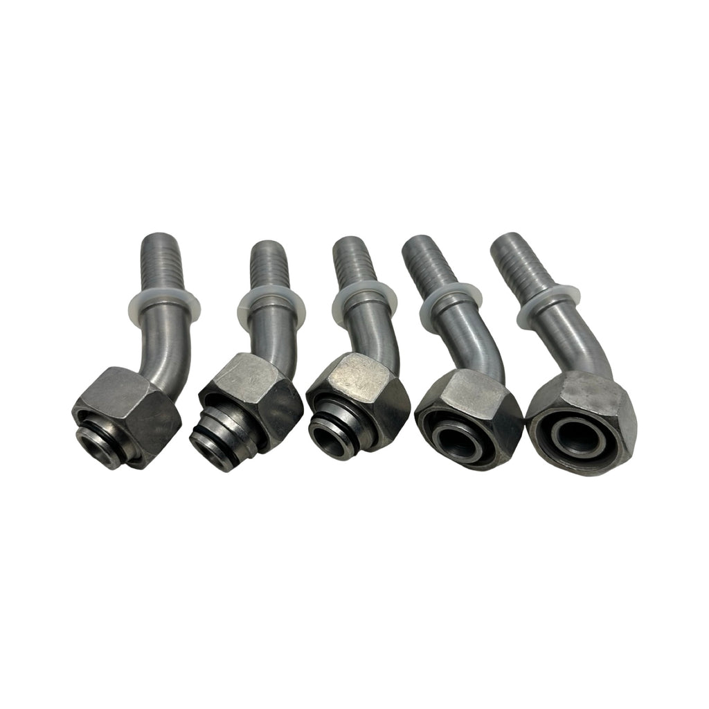 5x Dietzel DKO 45° Schlauchstutzen DN16 M26x1,5 OR J19 Hydraulik Schlauchnippel