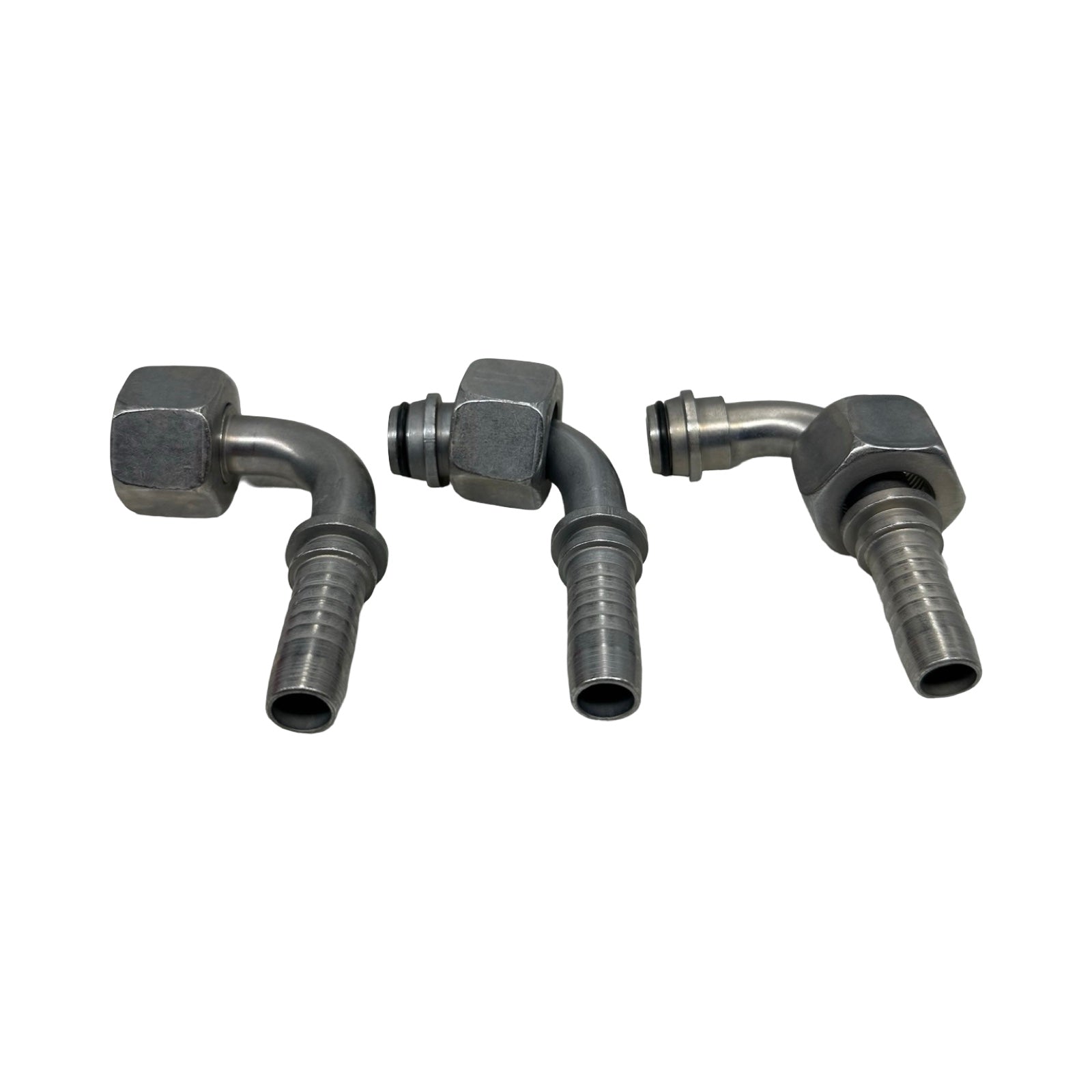 3x Dietzel DKOS 90° DN12 M24x1,5 OR J19 Hydraulik Stutzen Schlauchnippel