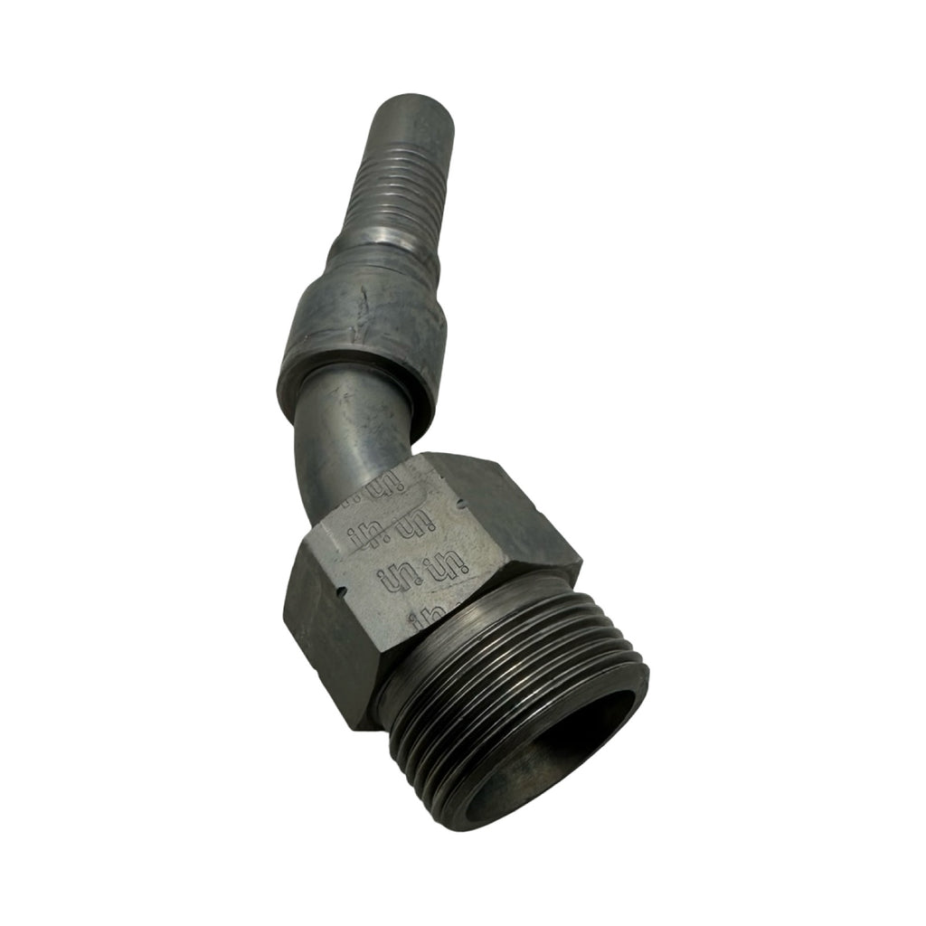 3x Interpump 0450H12-36-45NI Winkel Hydraulik Fitting M36 45° DN
