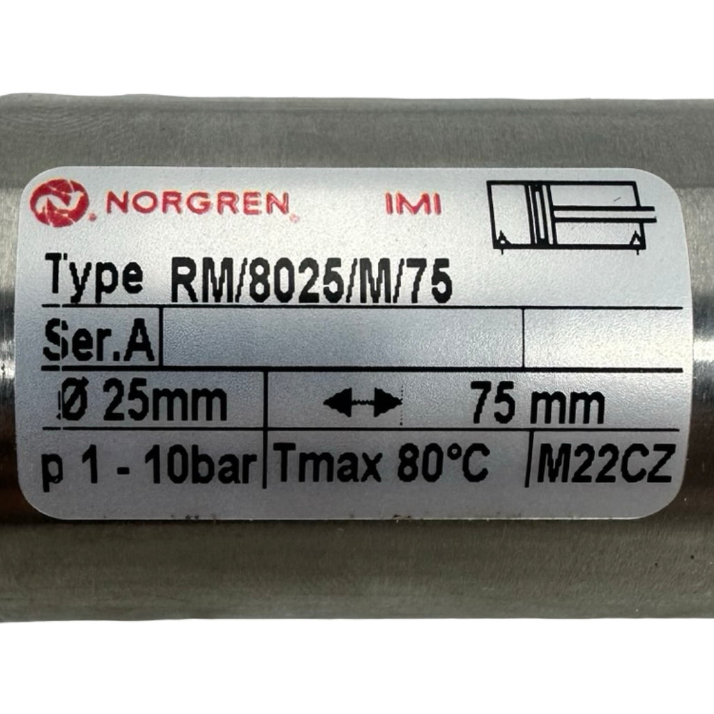 Norgren RM/8025/M/75 Pneumatikzylinder ISO Rundzylinder 25mm 75mm Hub
