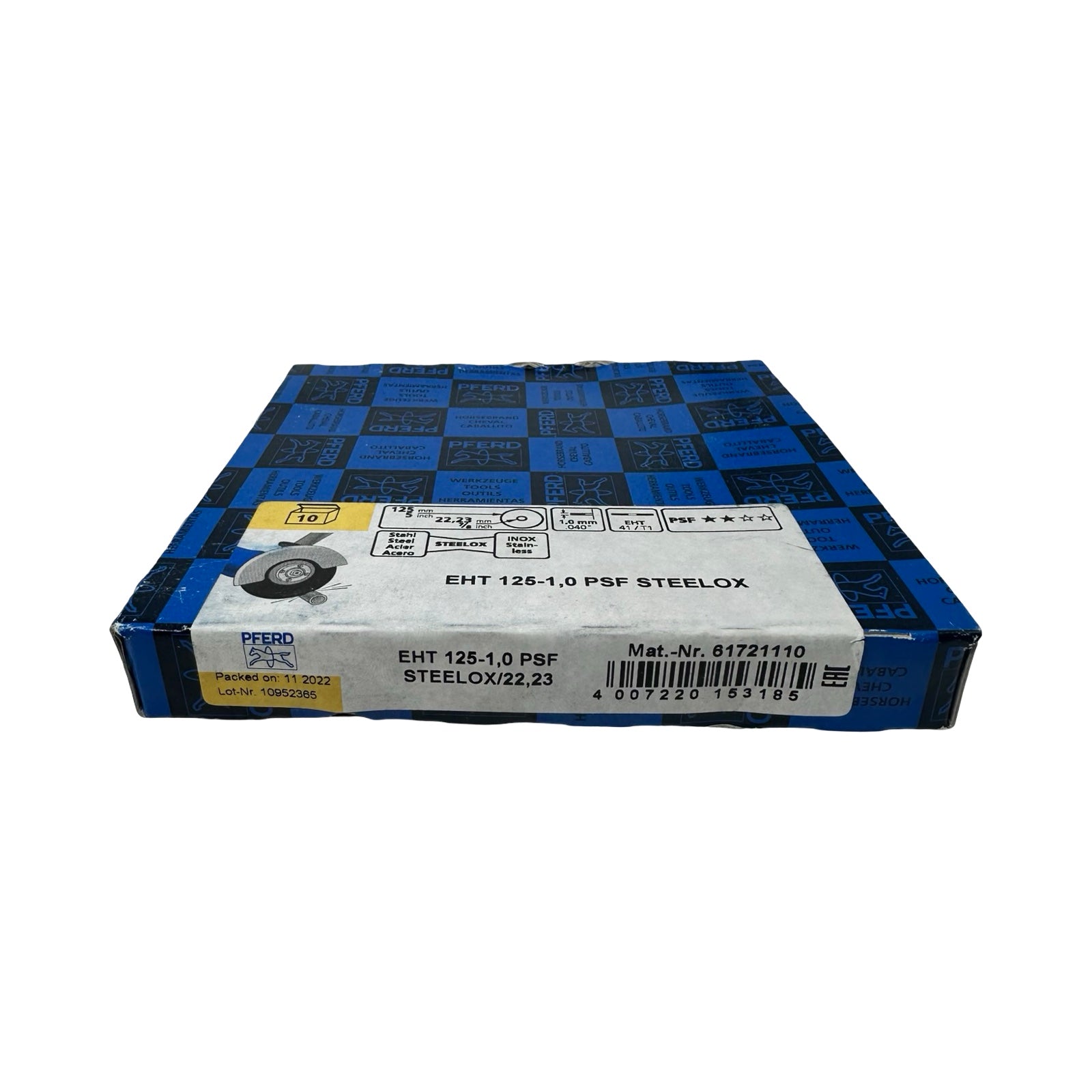 10x PFERD EHT 125-1,0 PSF STEELOX Trennscheibe 125x1,0x22,23mm INOX