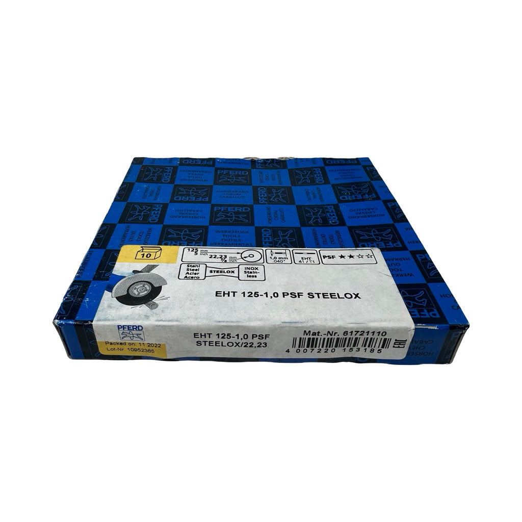 10x PFERD EHT 125-1,0 PSF STEELOX Trennscheibe 125x1,0x22,23mm INOX