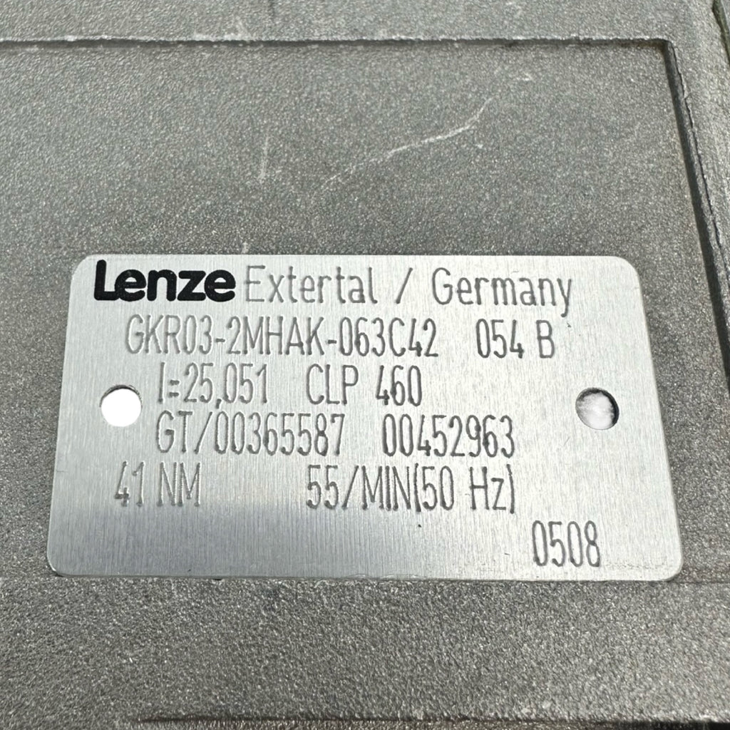 Lenze GKR03-2MHAK-063C42 Getriebemotor 0,25kW 55/min IP55 400V