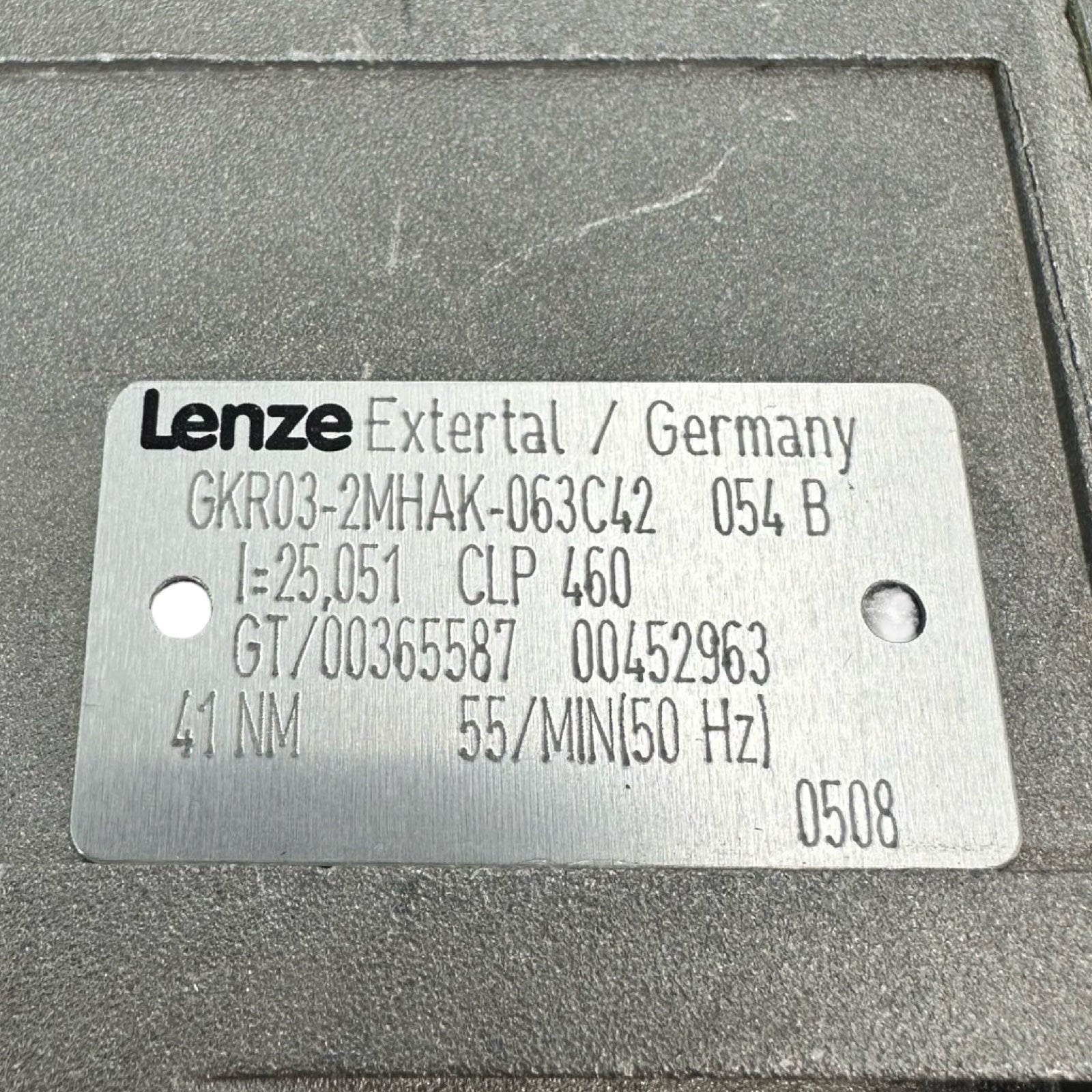 Lenze GKR03-2MHAK-063C42 Getriebemotor 0,25kW 55/min IP55 400V