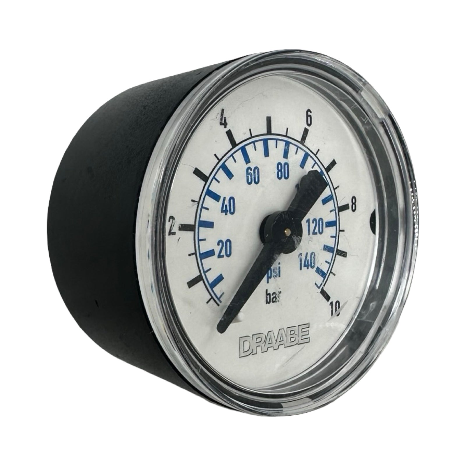 5x Draabe Manometer 0-10 bar 0-140 psi Druckanzeige Druckmesser Rundinstrument