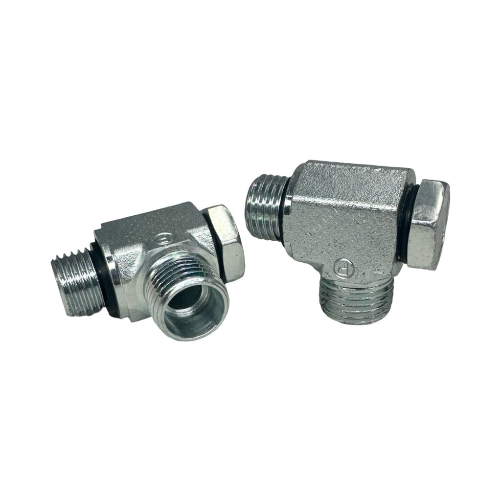 2x Parker WHK10LMCSOMDCF Winkelverschraubung Hydraulik Verschraubung L-Stück