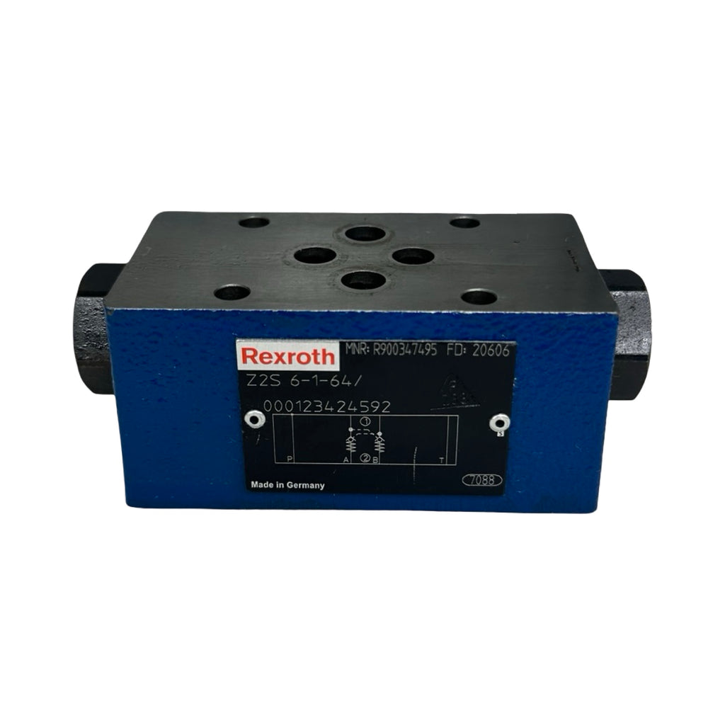 Rexroth Z2S 6-1-64 Hydraulik Sperrventil Zwischenplattenventil R900347495