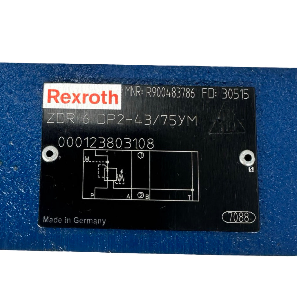 Rexroth ZDR 6 DP2-43/75YM Druckminderventil Hydraulikventil R900483786